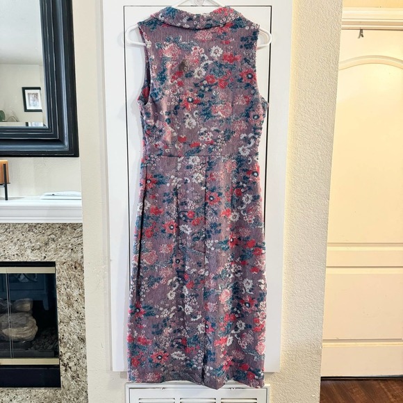 Maeve Blue Floral Midi Dress - Picture 6 of 7